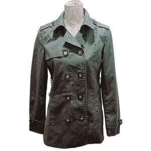 Ci Sono Oliver Green Lightweight  Double-Breasted  Jacket Size Small